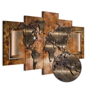 Obraz - Stalowa mapa