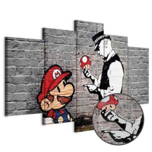 Obraz - Super Mario Mushroom Cop (Banksy)
