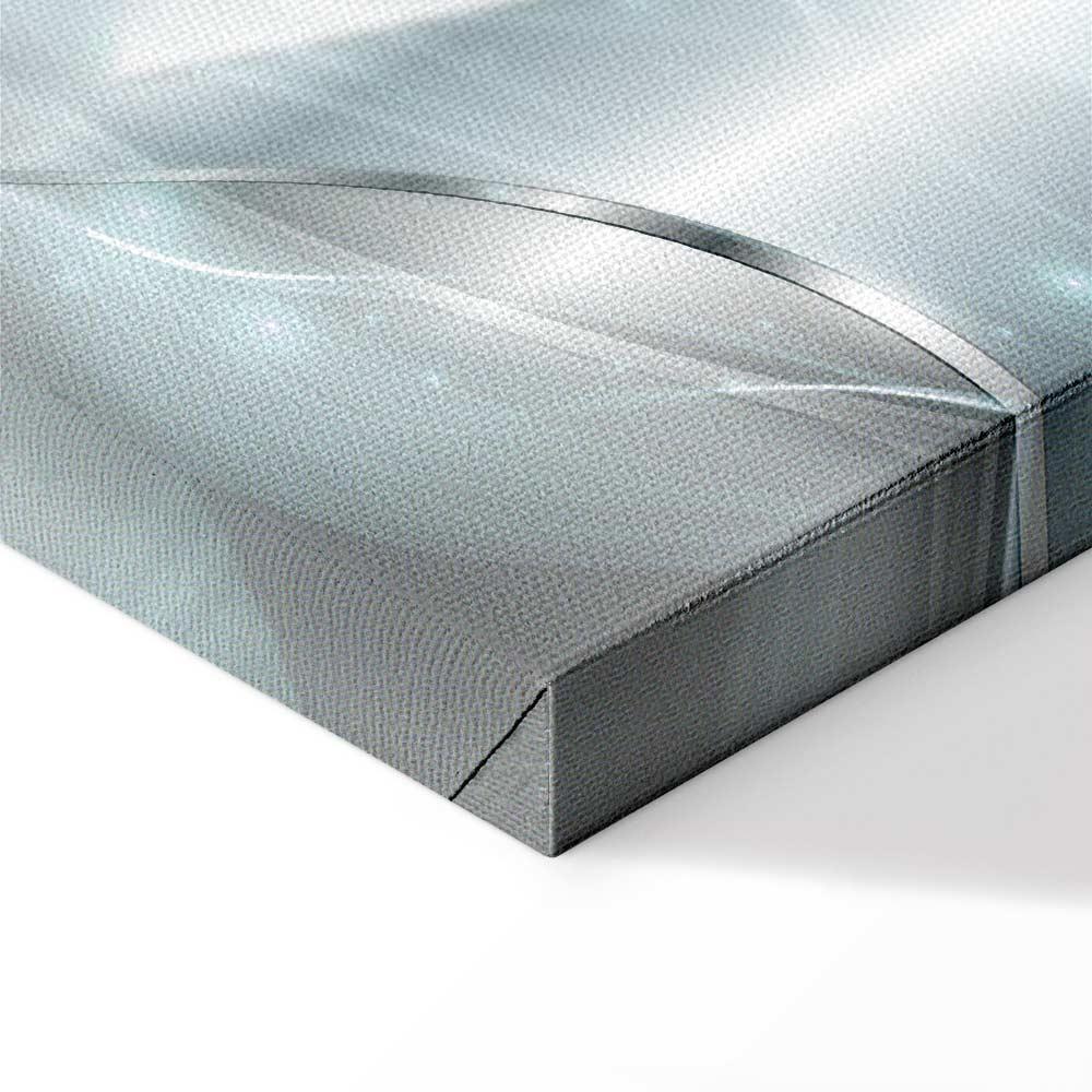 Obraz - Świecące dmuchawce (5-częściowy) niebieski szeroki