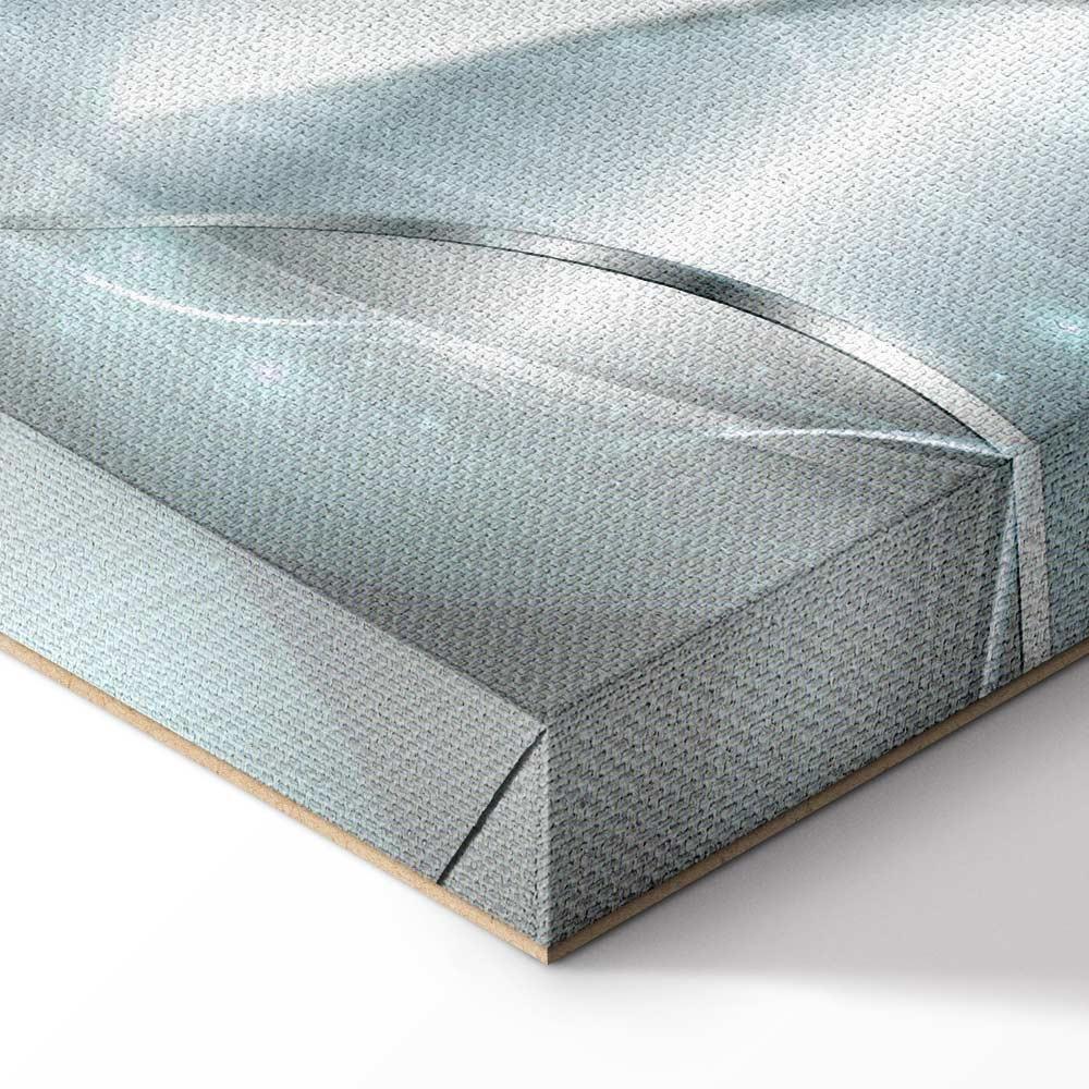 Obraz - Świecące dmuchawce (5-częściowy) niebieski szeroki