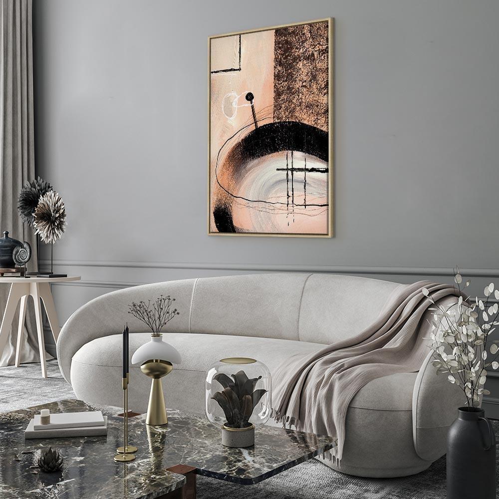 Obraz - Sztuka kształtów (1-częściowy) - abstrakcja ręcznie malowanego dzieła