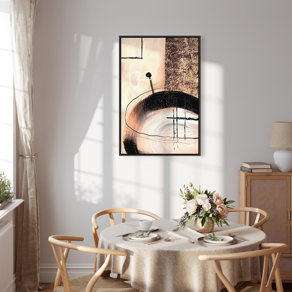 Obraz - Sztuka kształtów (1-częściowy) - abstrakcja ręcznie malowanego dzieła