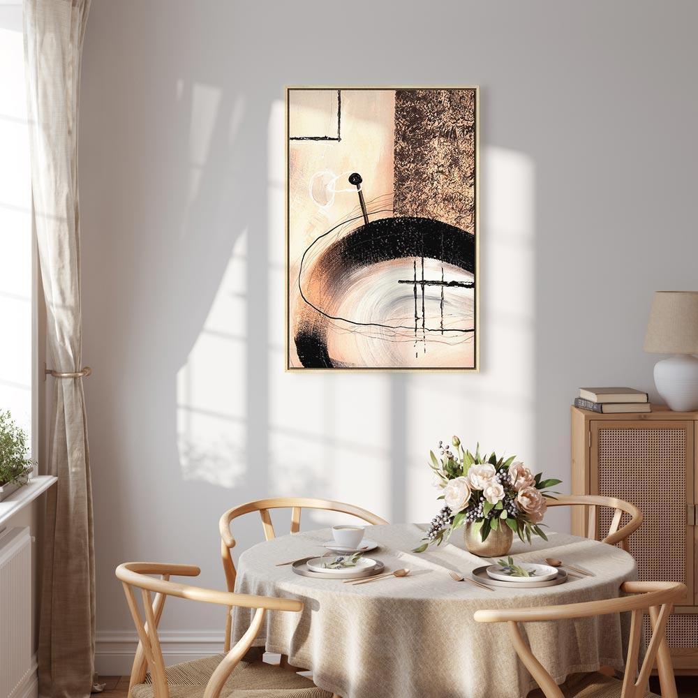 Obraz - Sztuka kształtów (1-częściowy) - abstrakcja ręcznie malowanego dzieła