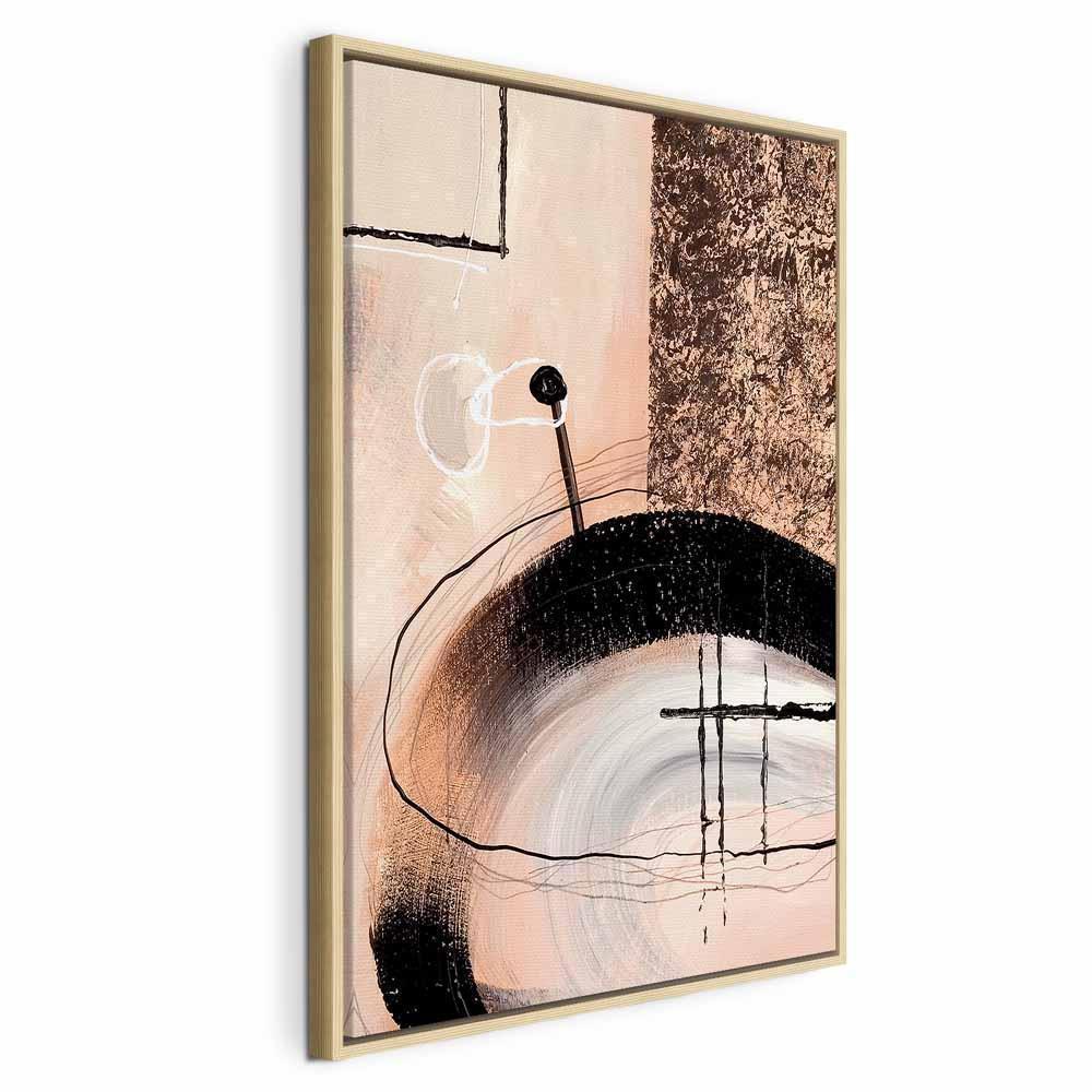 Obraz - Sztuka kształtów (1-częściowy) - abstrakcja ręcznie malowanego dzieła