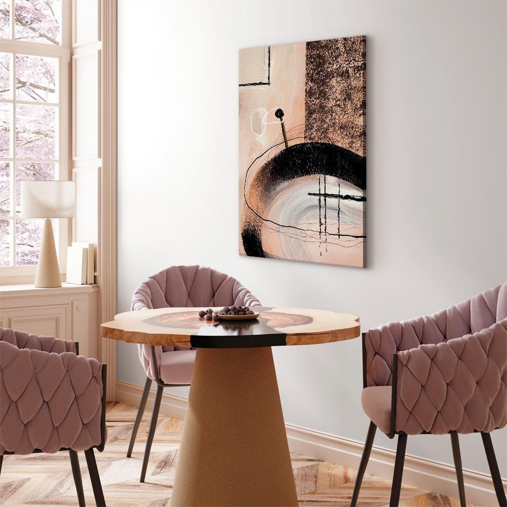 Obraz - Sztuka kształtów (1-częściowy) - abstrakcja ręcznie malowanego dzieła