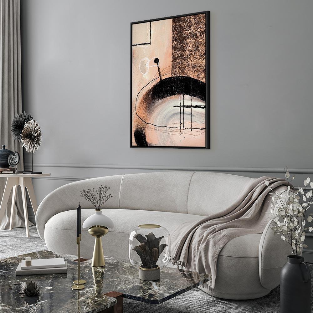 Obraz - Sztuka kształtów (1-częściowy) - abstrakcja ręcznie malowanego dzieła