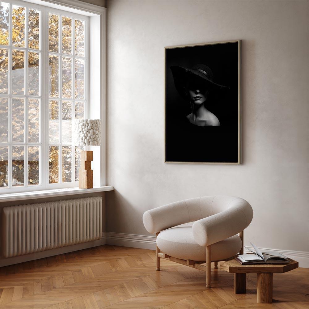 Obraz - Tajemnicza kobieta (1-częściowy) pionowy