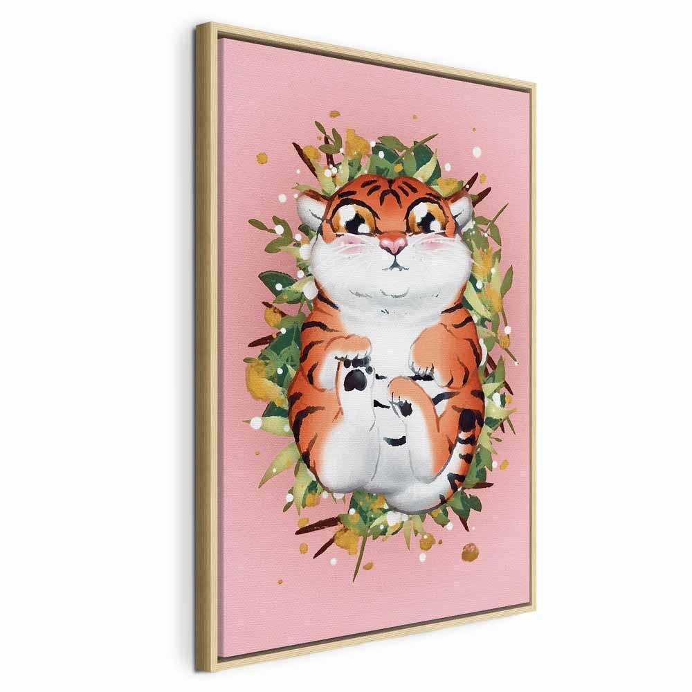 Obraz - Tygrysek na trawie (1-częściowy) pionowy