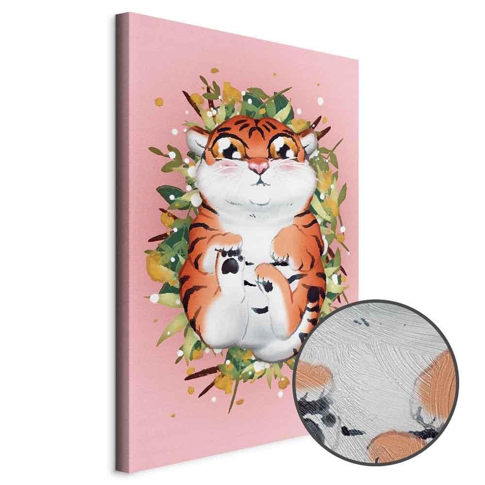 Obraz - Tygrysek na trawie (1-częściowy) pionowy