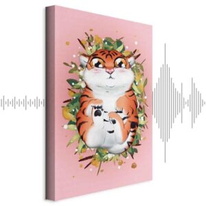 Obraz - Tygrysek na trawie (1-częściowy) pionowy