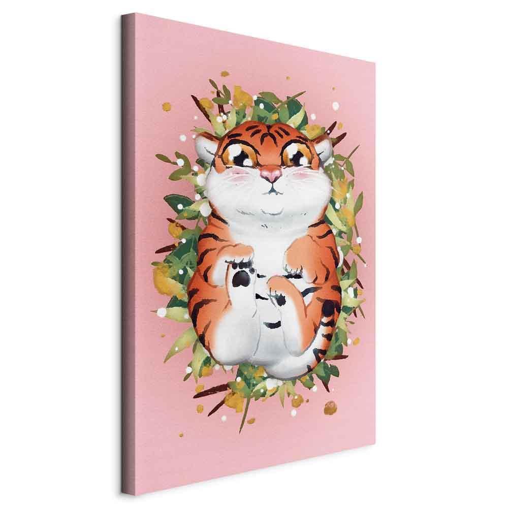 Obraz - Tygrysek na trawie (1-częściowy) pionowy