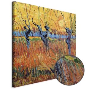Obraz - Vincent van Gogh – Wierzby o zachodzie słońca