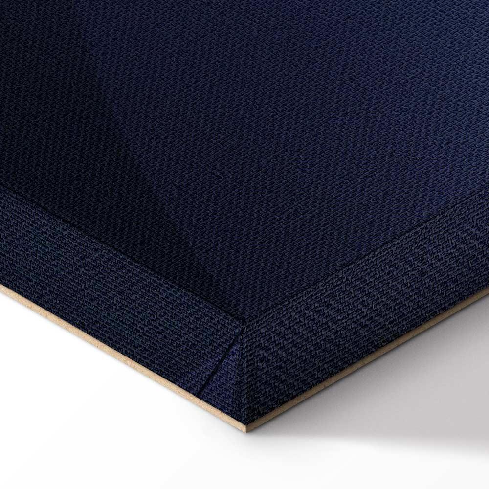 Obraz - W cieniu klasycznego błękitu (1-częściowy) - złote koło w abstrakcji