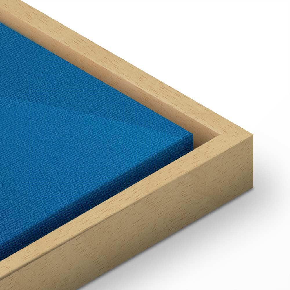 Obraz - W cieniu klasycznego błękitu (1-częściowy) - złote koło w abstrakcji