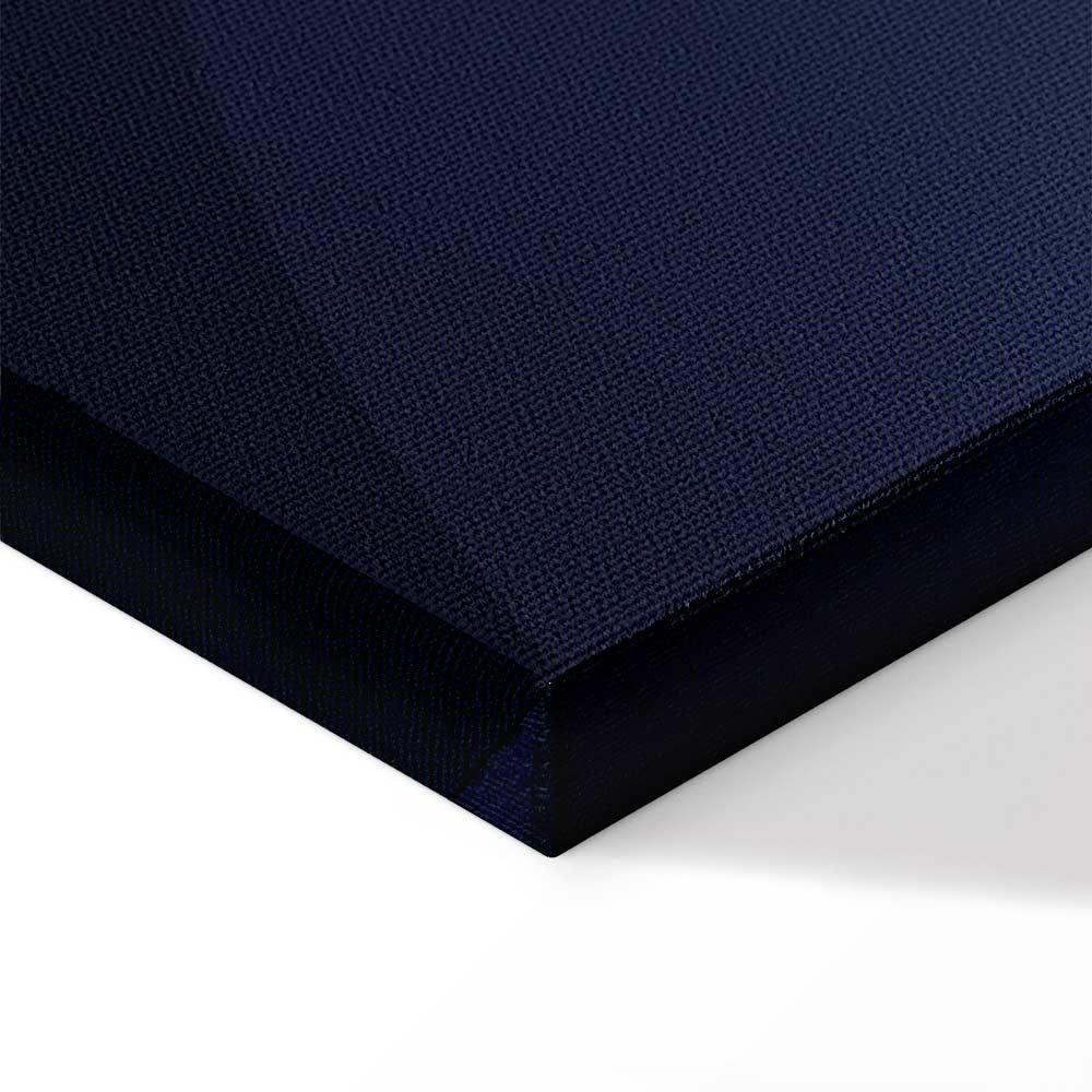 Obraz - W cieniu klasycznego błękitu (1-częściowy) - złote koło w abstrakcji