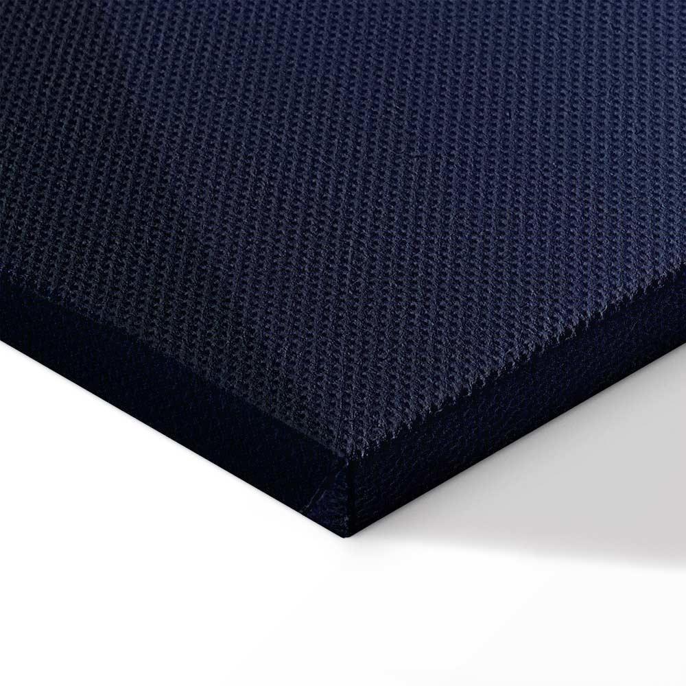 Obraz - W cieniu klasycznego błękitu (1-częściowy) - złote koło w abstrakcji