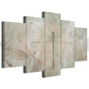 Obraz - Ważki (5-częściowy) szeroki