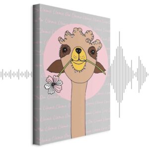 Obraz - Wesoła lama (1-częściowy) pionowy