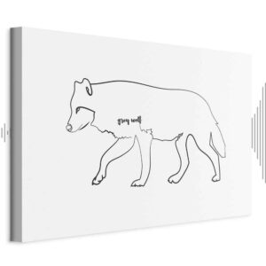 Obraz - Wilk (1-częściowy) szeroki