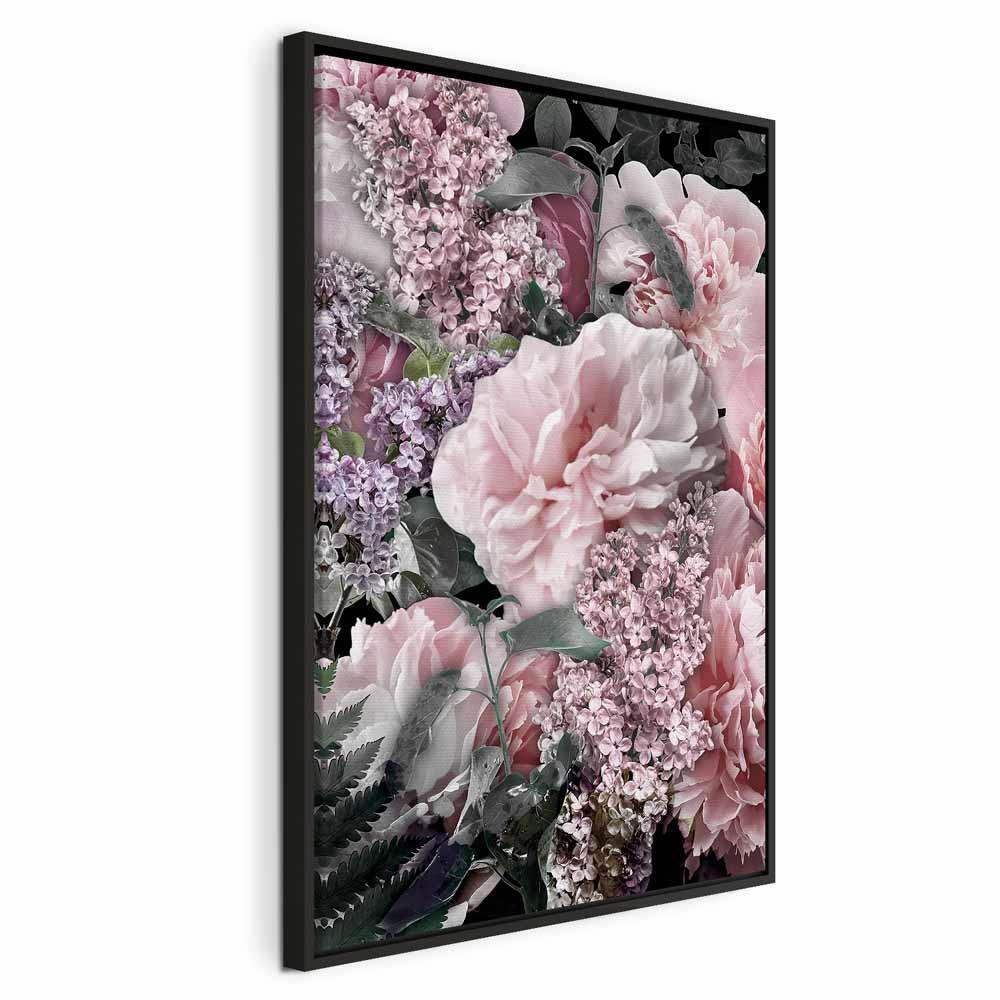 Obraz - Wśród kwiatów (1-częściowy) - rozkwitające rośliny w kolorach natury