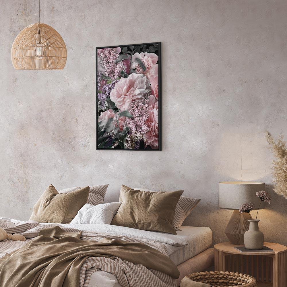 Obraz - Wśród kwiatów (1-częściowy) - rozkwitające rośliny w kolorach natury