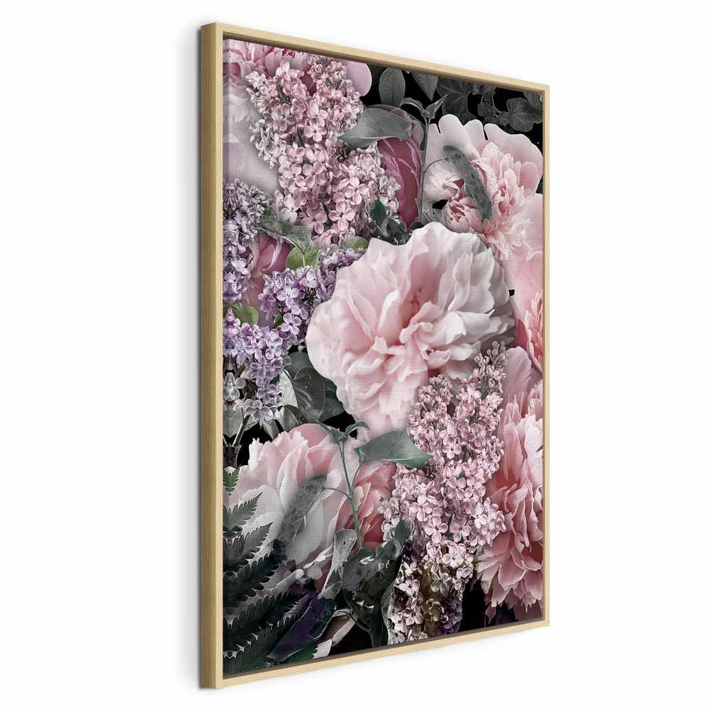 Obraz - Wśród kwiatów (1-częściowy) - rozkwitające rośliny w kolorach natury