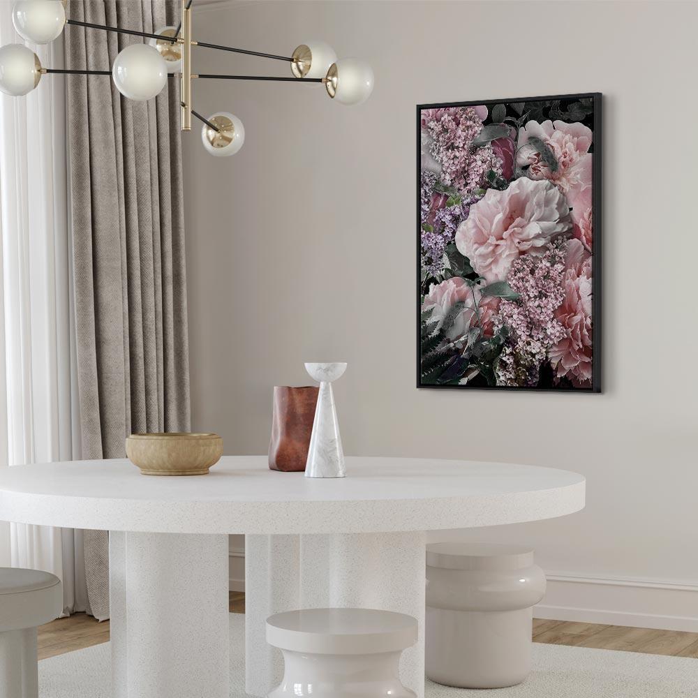 Obraz - Wśród kwiatów (1-częściowy) - rozkwitające rośliny w kolorach natury