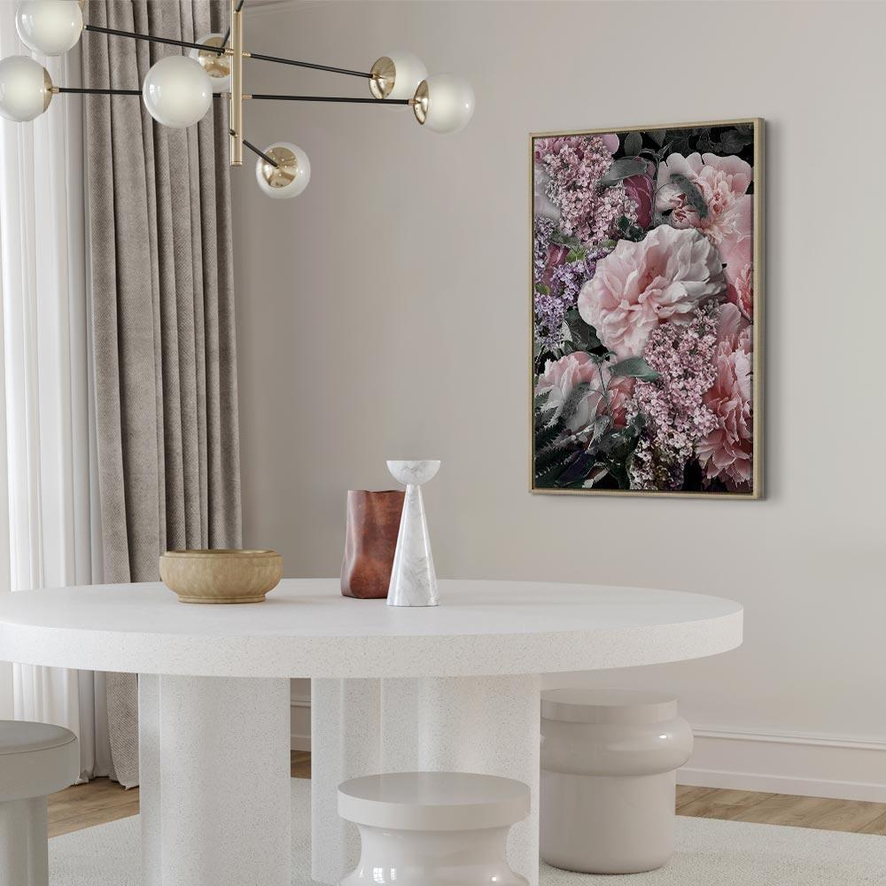 Obraz - Wśród kwiatów (1-częściowy) - rozkwitające rośliny w kolorach natury