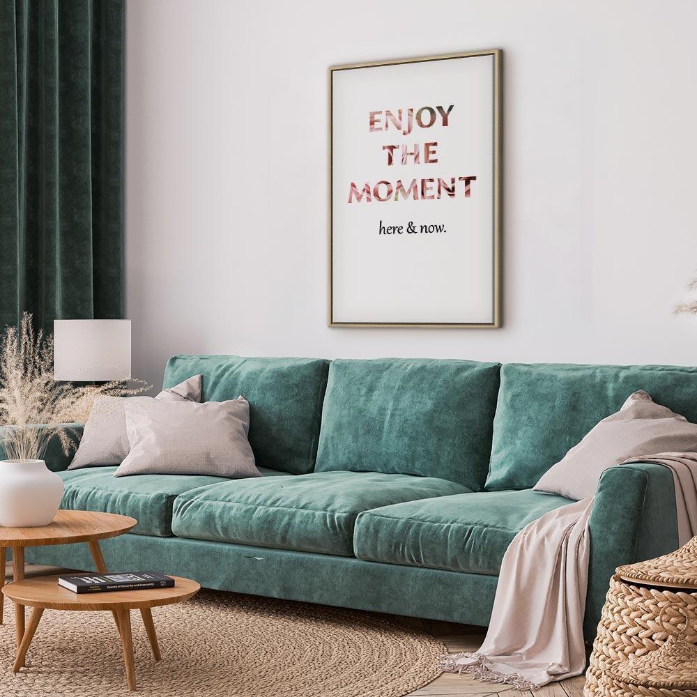 Obraz - Wyjątkowa chwila (1-częściowy) - napisy po angielsku na białym tle