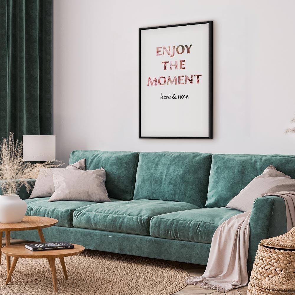 Obraz - Wyjątkowa chwila (1-częściowy) - napisy po angielsku na białym tle