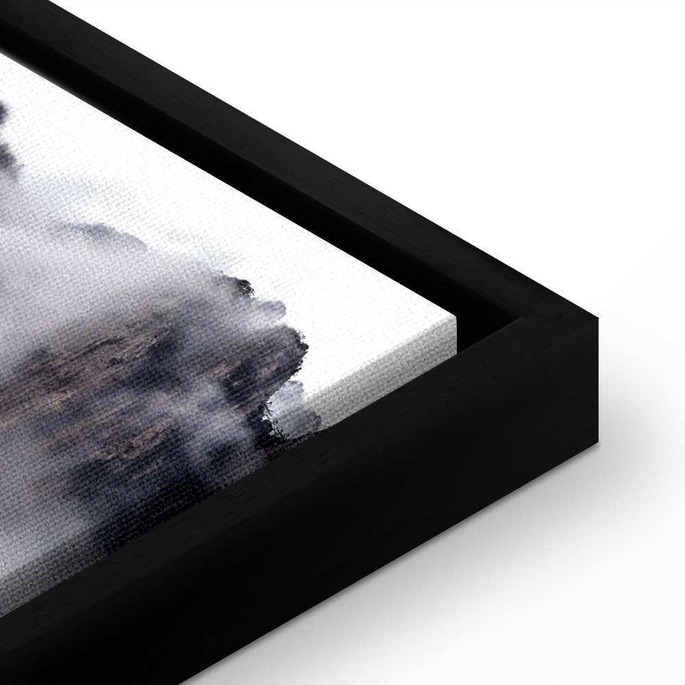 Obraz - Wysokie góry we mgle (1-częściowy) - krajobraz chmur między skałami