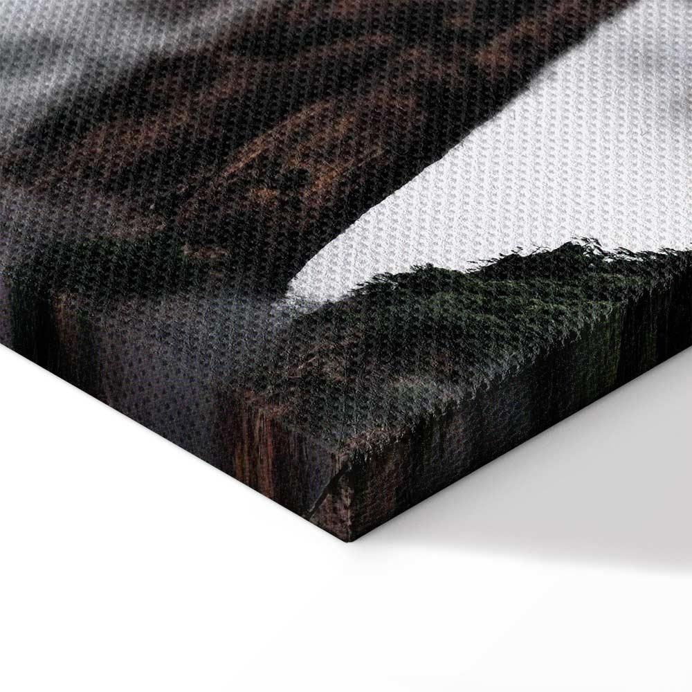 Obraz - Wysokie góry we mgle (1-częściowy) - krajobraz chmur między skałami