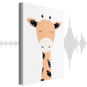 Obraz - Zabawna żyrafa (1-częściowy) pionowy