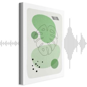 Obraz - Zielona estetyka Monstery (1-częściowy) pionowy