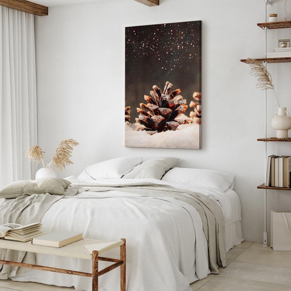 Obraz - Zimowa szyszka (1-częściowy) pionowy