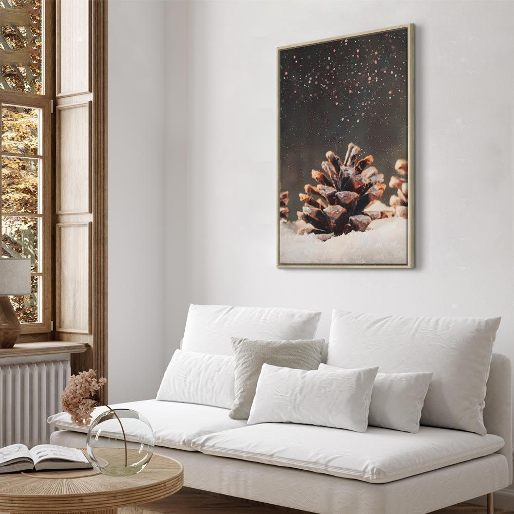 Obraz - Zimowa szyszka (1-częściowy) pionowy