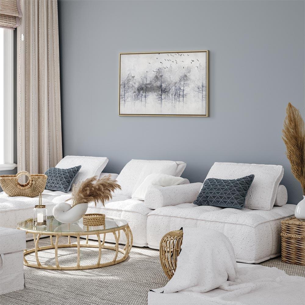 Obraz - Zimowy las (1-częściowy) szeroki