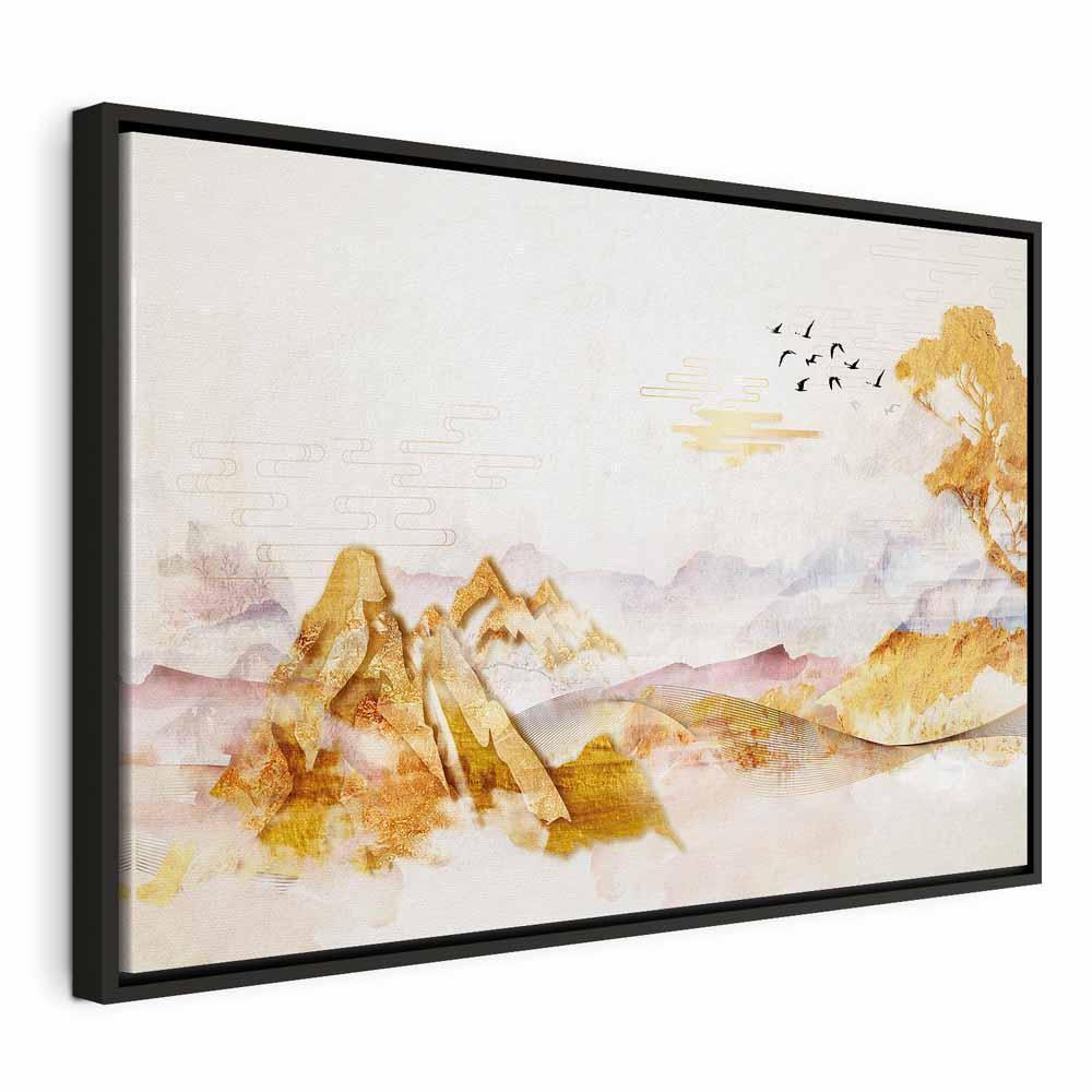 Obraz - Złote góry (1-częściowy) szeroki
