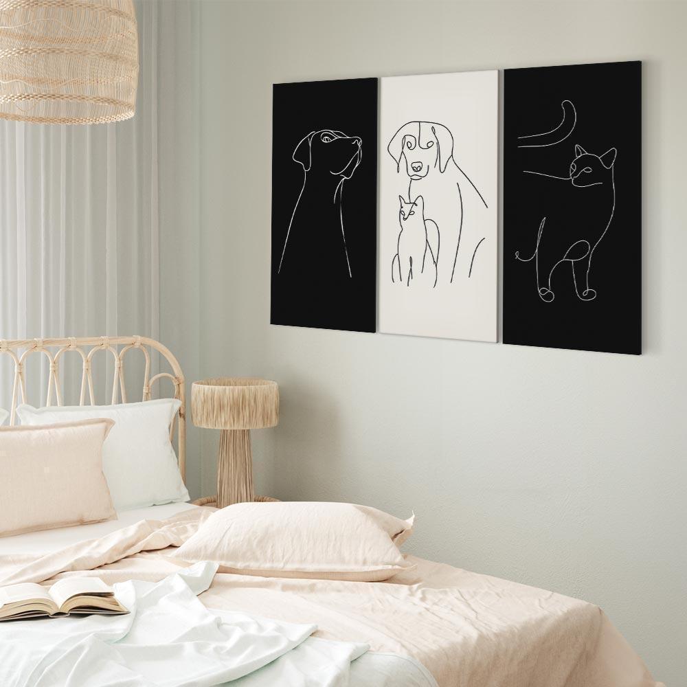 Obraz - Zwierzaki domowe (3-częściowy)
