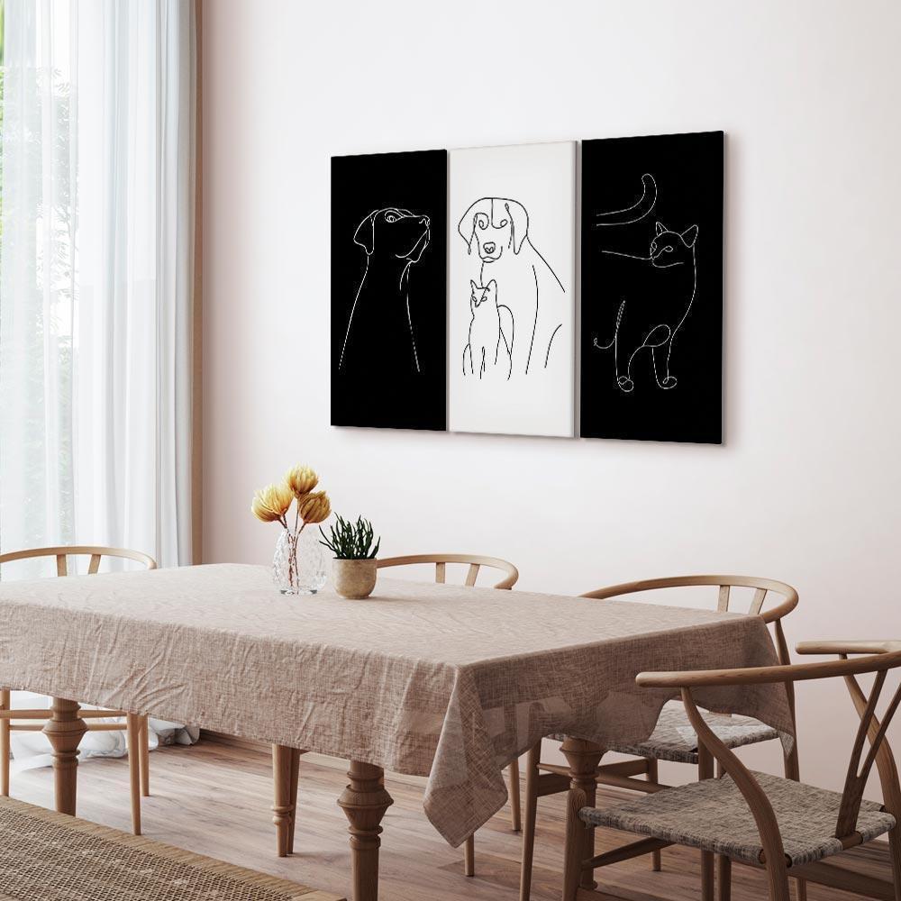 Obraz - Zwierzaki domowe (3-częściowy)