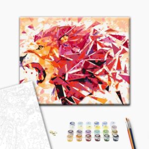 Obraz do samodzielnego malowania - Abstrakcyjny lew