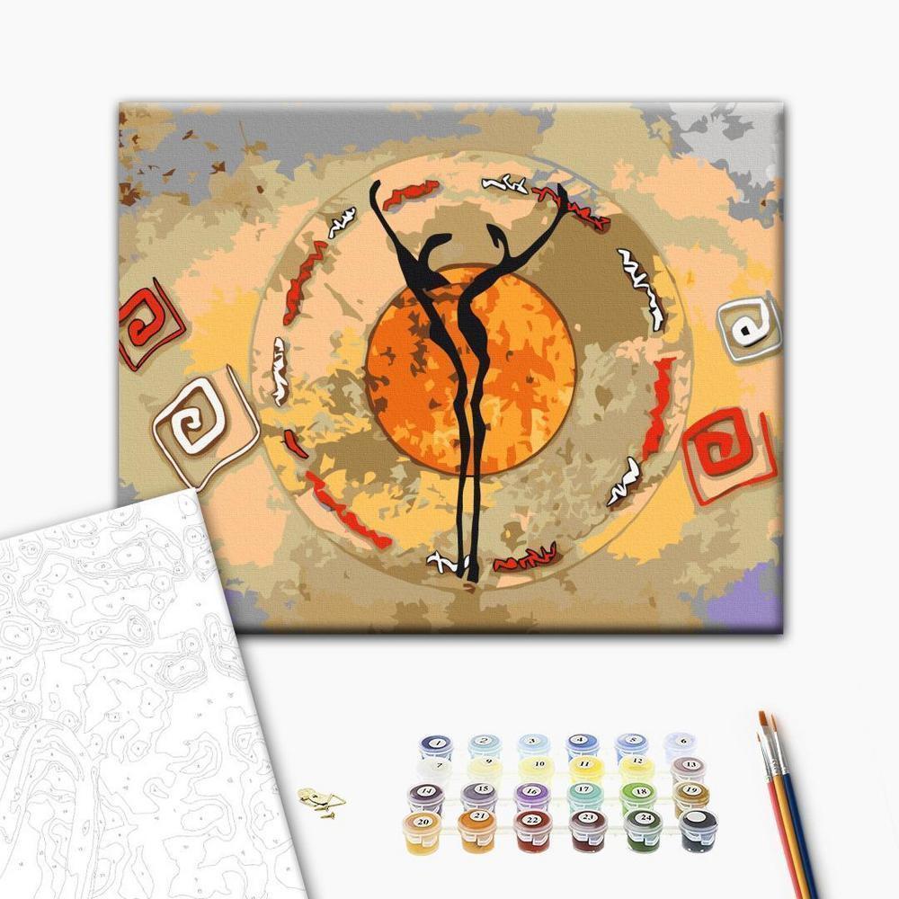 Obraz do samodzielnego malowania - Afrykański taniec