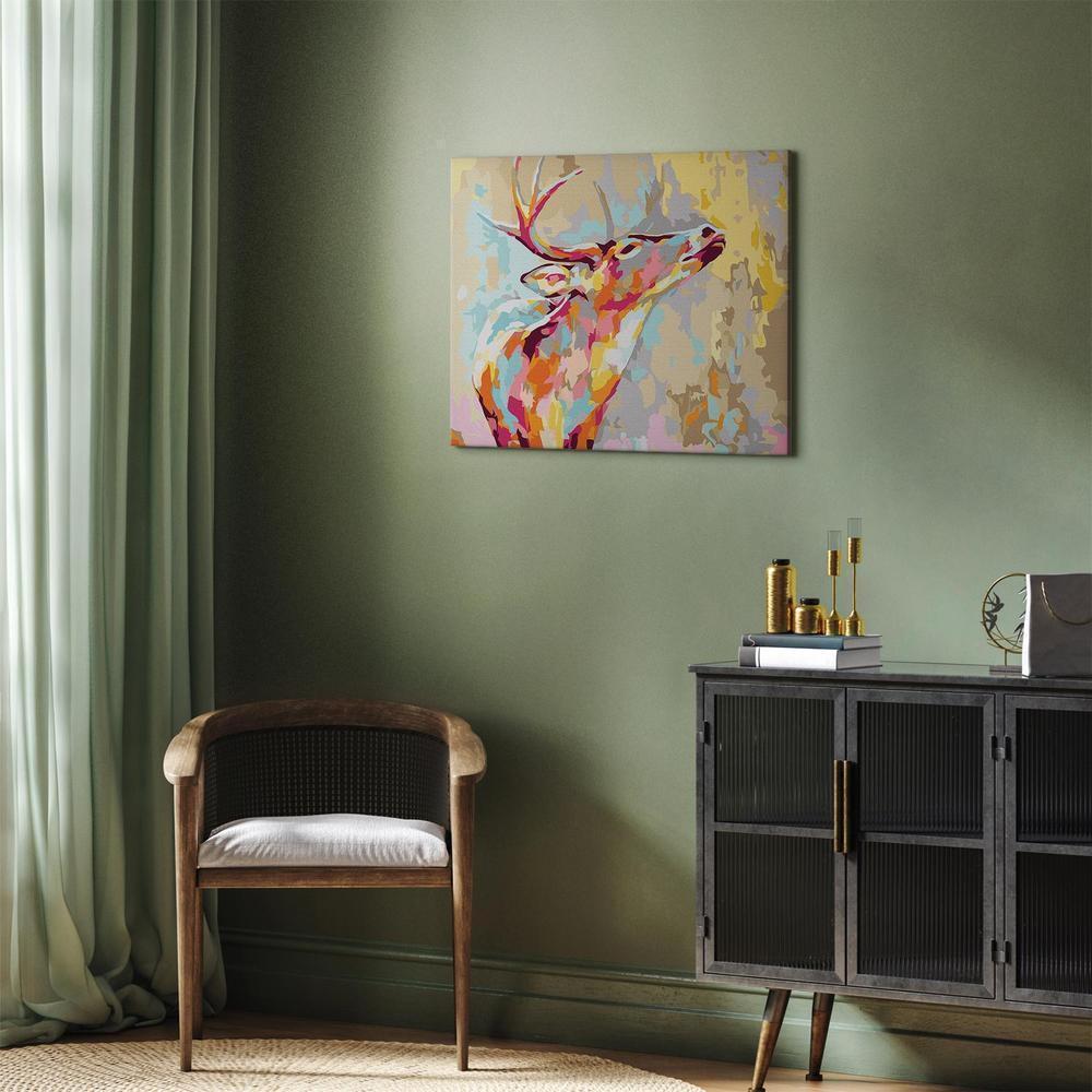 Obraz do samodzielnego malowania - Dumny jeleń