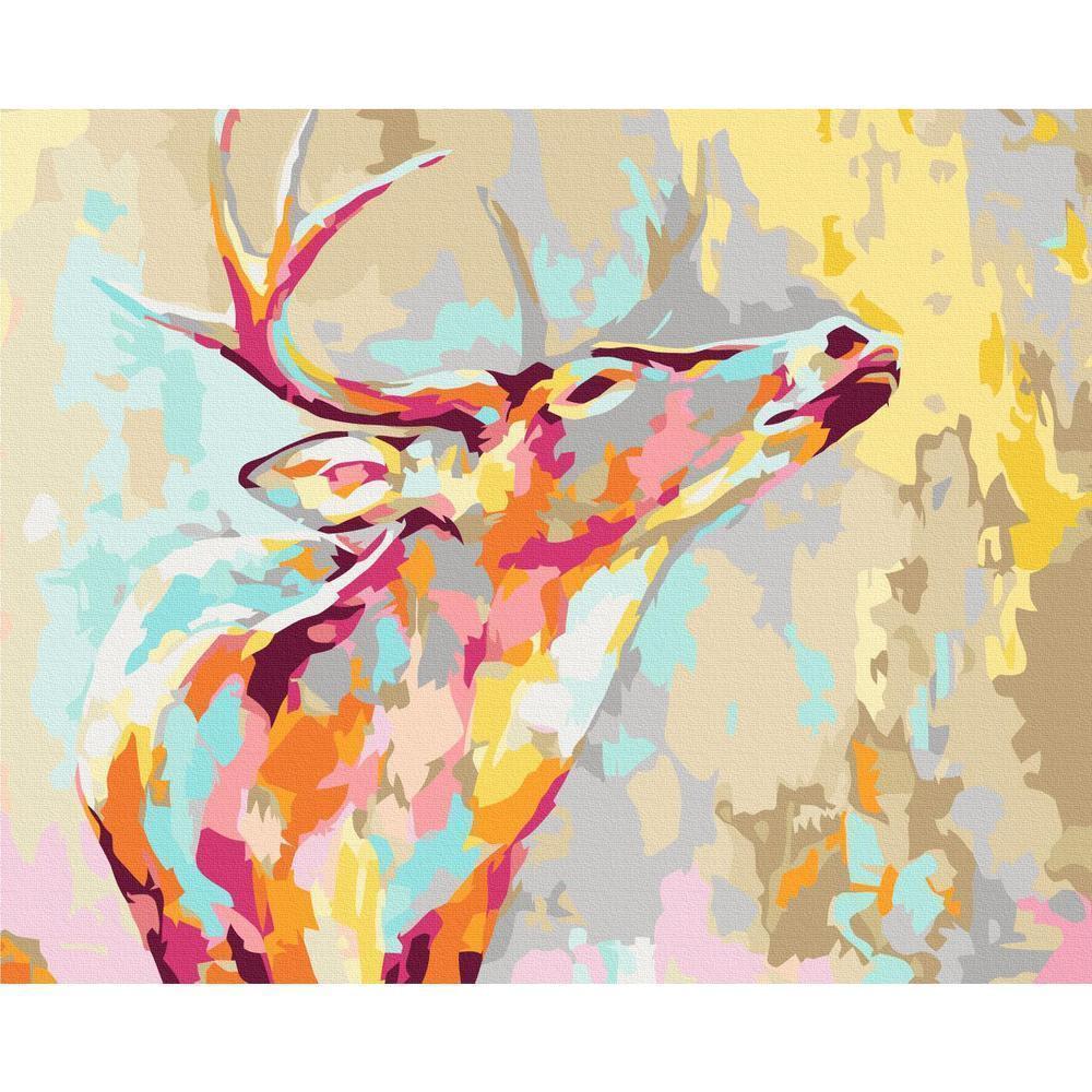 Obraz do samodzielnego malowania - Dumny jeleń