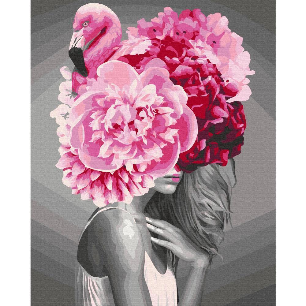 Obraz do samodzielnego malowania - Flamingo Girl