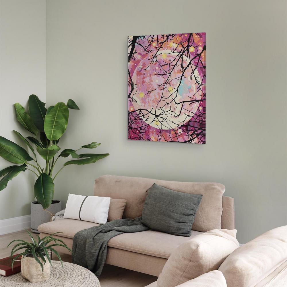 Obraz do samodzielnego malowania - Gwiaździsta noc