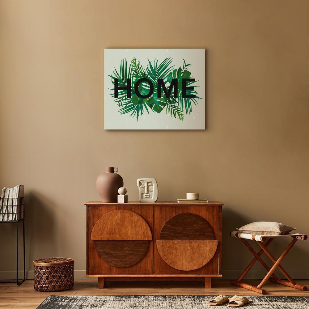 Obraz do samodzielnego malowania - Home na liściach