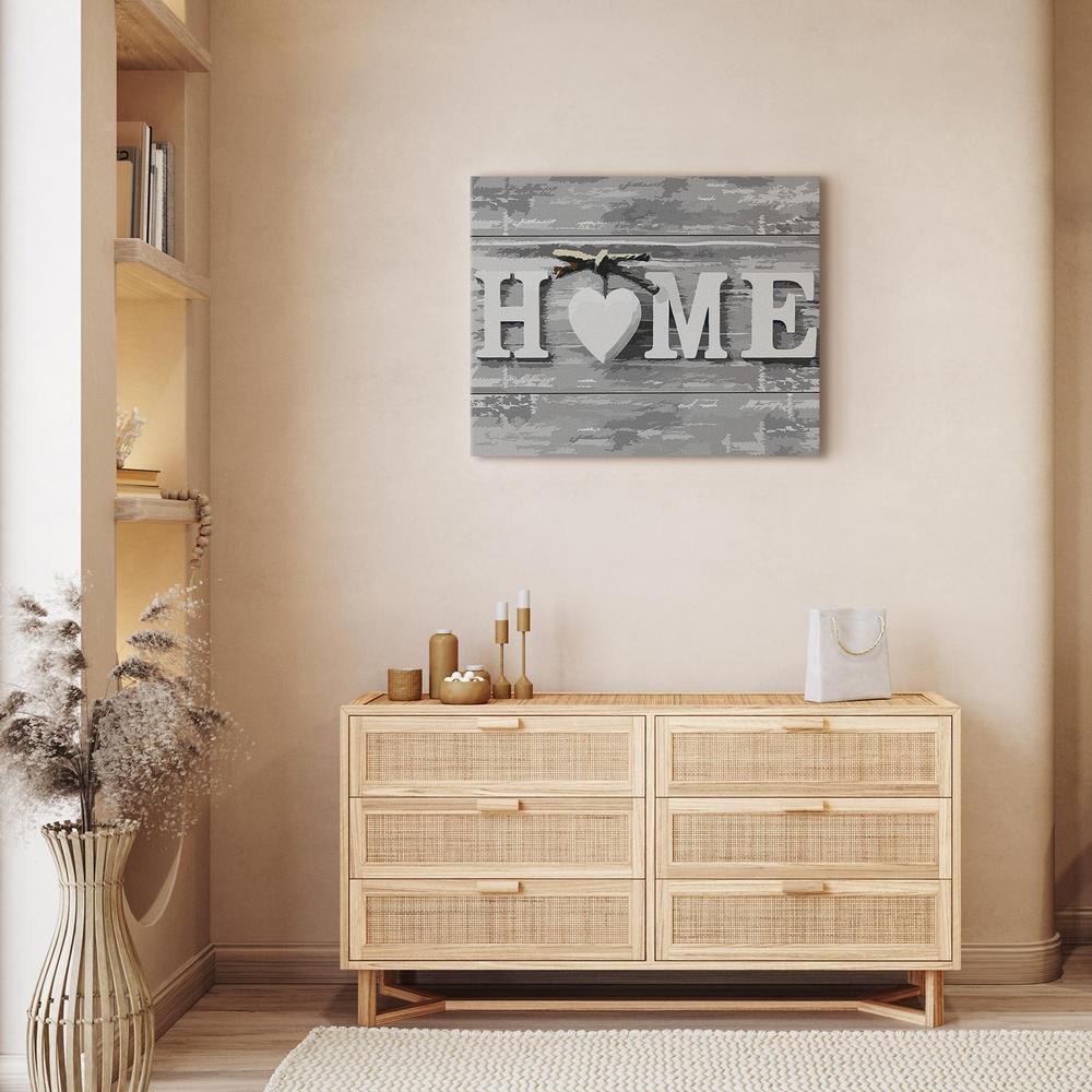 Obraz do samodzielnego malowania - Home (napis)
