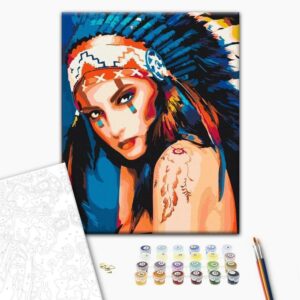 Obraz do samodzielnego malowania - Indianka