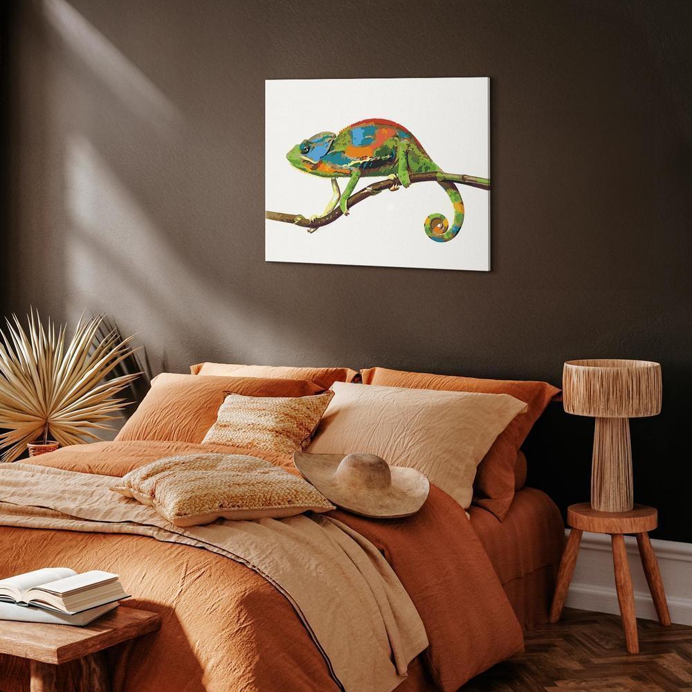 Obraz do samodzielnego malowania - Kameleon